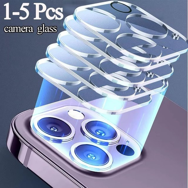 Transparentes Kameraobjektivschutz-Set aus gehärtetem Glas für Apple iPhone 16 15 14 13 Pro Max Plus Mini - Bild 1
