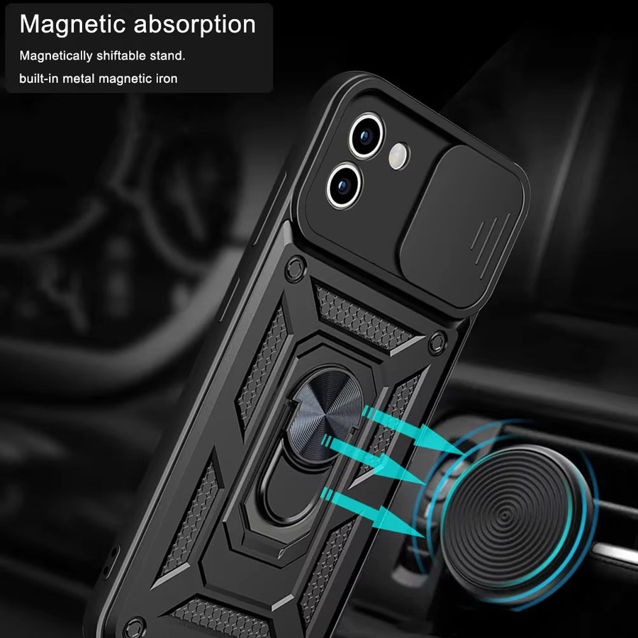 Stoßfeste Rüstung-Schutzhülle für Samsung Galaxy A02 A03 A04 A05 A11 A12 A13 A14 mit Auto-Halterung in Schwarz oder Blau - Bild 2