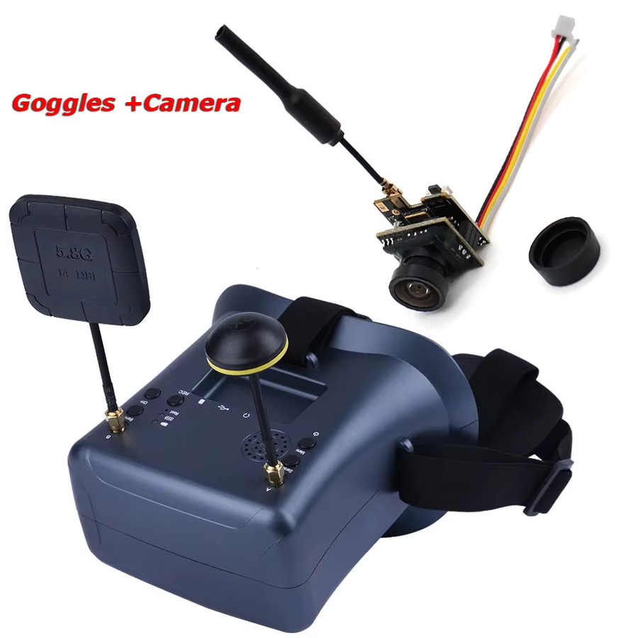 YSIDO FPV Brille 008D 5,8G 40CH 4,3 Zoll Video Headset mit HD DVR und Kamera für RC FPV Racing Drone und Micro BWhoop Drone - Bild 5