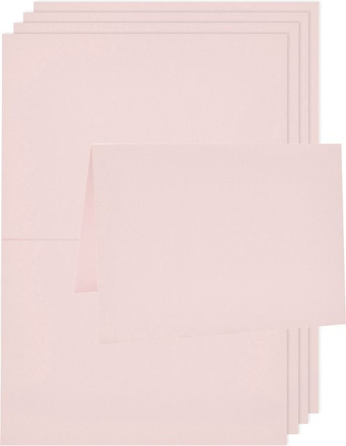 Rico Design Paper Poetry Luxury Karten A5 Rosa - Bild 1