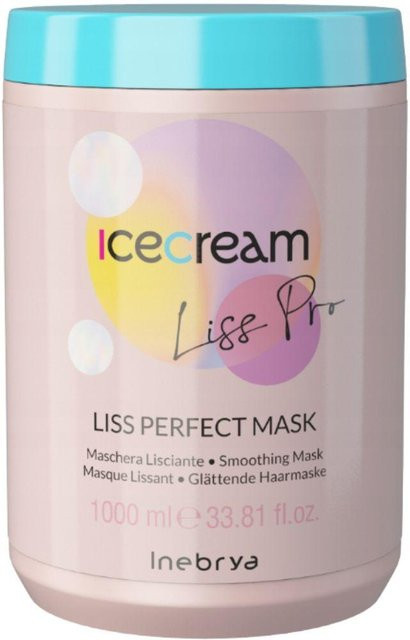 Inebrya Icecream Liss Glättende Maske, 1000 ml - Bild 1
