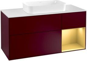V&B Waschtischunterschrank Finion in Weiß, Breite: 120 cm, Tiefe: 50,1 cm, Höhe: 50,1 cm - Bild 1
