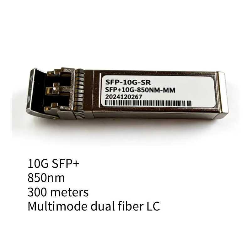 tapirapeco 10G SR SFP+ Dual Fiber LC SFP-Modul Multimode 850nm 300m Duplex SFP-10G-SR in Silber - Bild 2