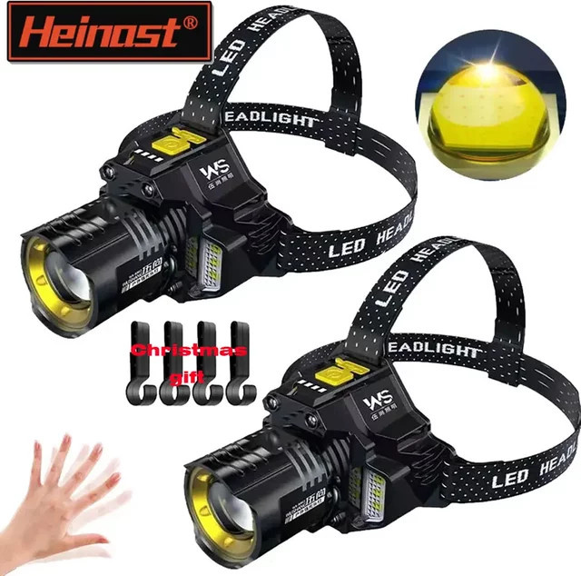 Heinast LED COB Scheinwerfer mit Bewegungssensor und wiederaufladbarem Akku, Schwarz - Bild 1