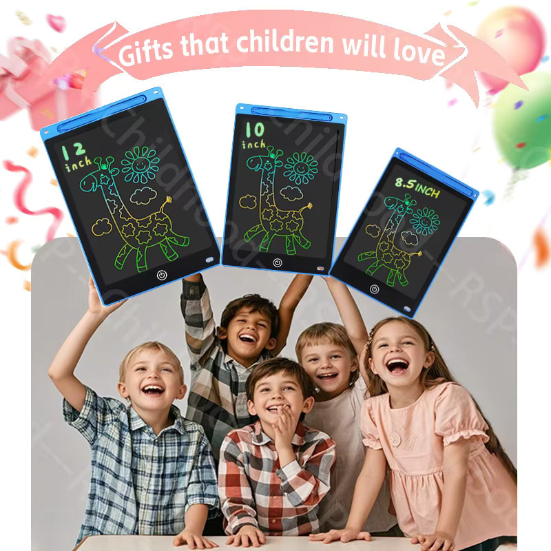 LCD Zeichenbrett Schreib Tablet, Montessori Pädagogisches Spielzeug, Blau - Bild 5