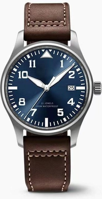 RUIYI Automatik-Armbanduhr, Edelstahl, Blau, 42 mm, Herren - Bild 1