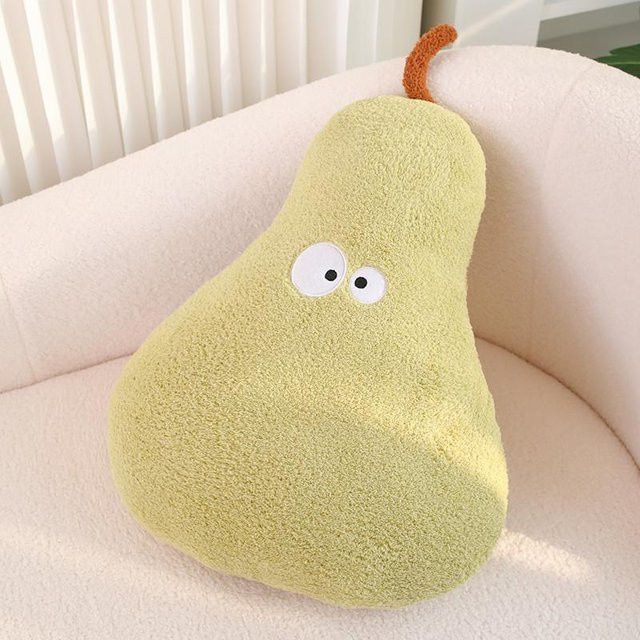 Yiran Health & Beauty Plüschkissen Grüne Birne, Kawaii Fruchtkissen aus Polyester, B/H: 40 x 66 cm - Bild 1
