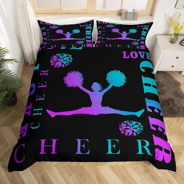 Flylo Bettwäsche Set Gymnastik König Neonpink mit Bettdeckenbezug und Kissenbezügen aus Polyester, B/H: 70 x 133 cm - Bild 1