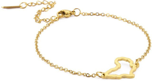 Armband Edelstahl, Gold, Damen, 17-22cm - Bild 1
