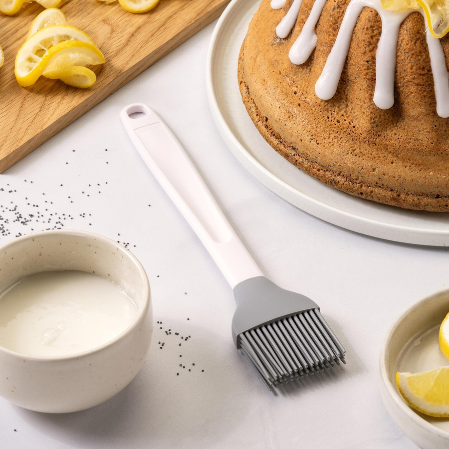 Zenker Backpinsel breit Pure Elegance aus Silikon, hellgrau - Bild 2