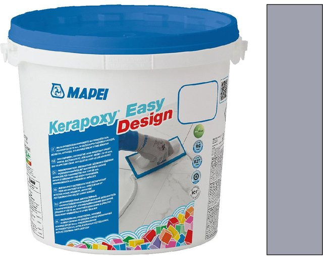 Mapei Kerapoxy Easy Design Epoxidharz-Fugenmörtel Farbe Arktikgrau 3 kg - Bild 1
