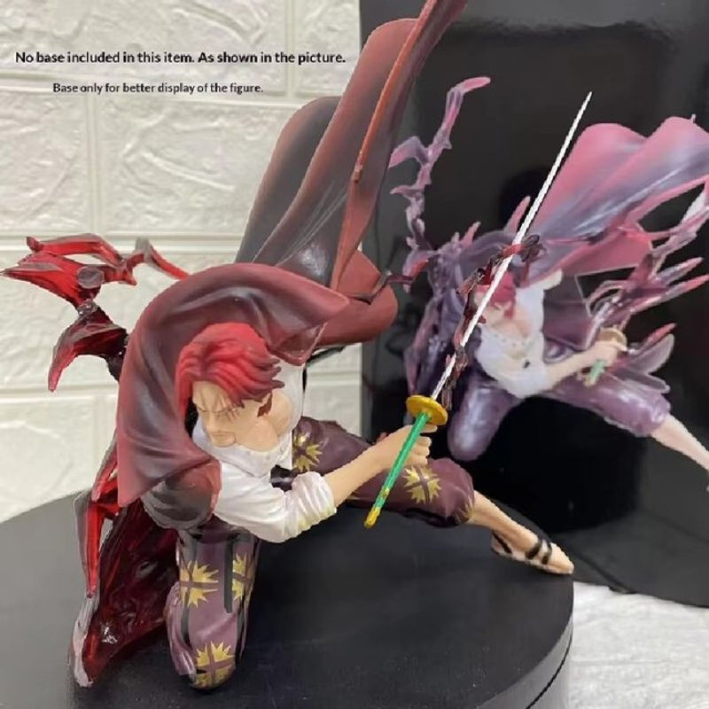 Bandai One Piece Anime Figur Shanks Battle Scene Modell aus Kunststoff, mehrfarbig - Bild 1