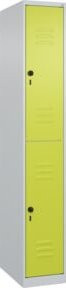 C+P Doppelstock-Spind Classic PLUS mit 1 Abteil und Sicherheits-Drehriegel, H x B x T: 185 x 30 cm x 50 cm - Bild 1