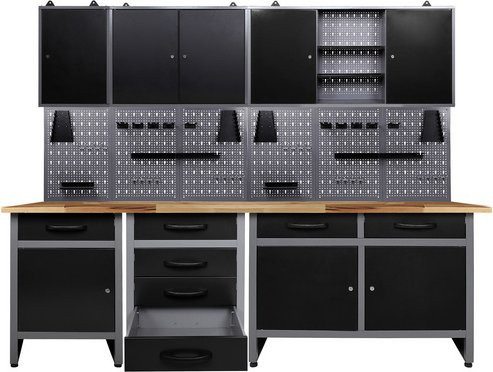 Ondis24 Werkstatt-Set Bastler aus Metall in Anthrazit und Grau, B/T/H: 240 x 60 x 205 cm - Bild 1