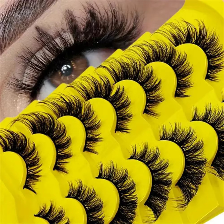 LIMEIKAI Cat-Eye-Wimpern, 7 Paar, verlängert, Unisex - Bild 4
