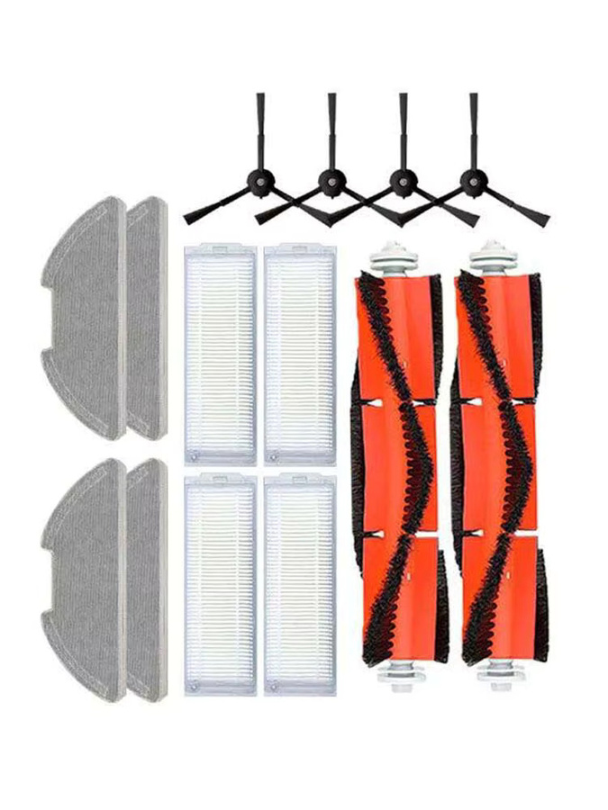 Xiaomi Mi Robot Vacuum-Mop 2 Pro/Lite Zubehör-Set mit Hepa-Filter, Wischmopp, Hauptbürste und Seitenbürste in Weiß - Bild 4