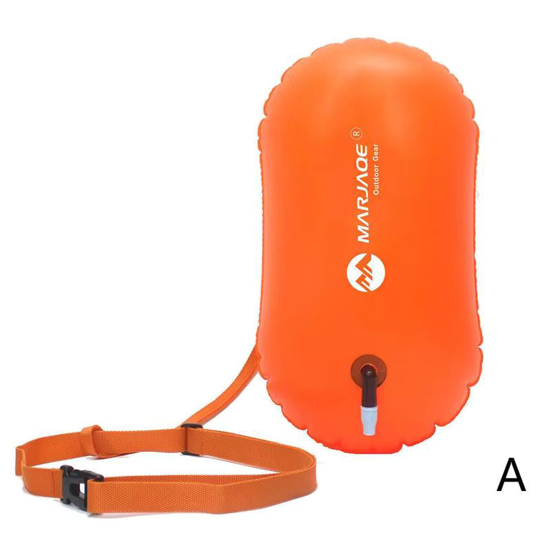 MARJAQE Sicherheitsboje aus PVC in Orange, wasserdichter Abschleppschwimmer mit Taillengürtel für Rafting und Schwimmbad - Bild 3