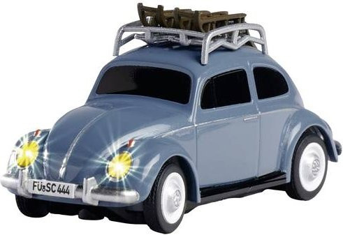 Carson Modellsport VW Käfer Wintersport RC Modellauto Elektro im Maßstab 1:87 - Bild 1