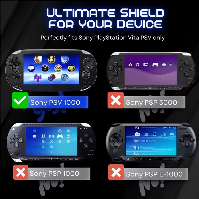 Transparente Kristall-Tragetasche für Sony PS Vita 1000 und PSV 1000 als schützende PC-Vollabdeckung - Bild 2