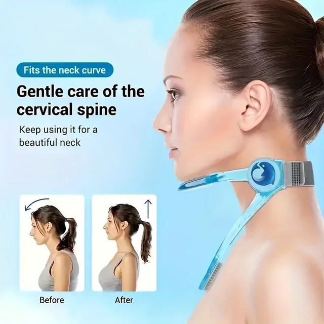 Verstellbare Nackenstütze mit elastischen Polstern, Unisex - Bild 1