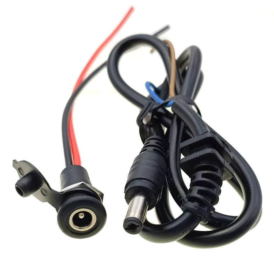 HBXINTAO DC2.1/2.5 Ladegerät Steckdose für elektrische Fahrrad Lithium-Batterien, 36V/48V/60V, Schwarz, mit runden männlichen und weiblichen Steckverbindern - Bild 3