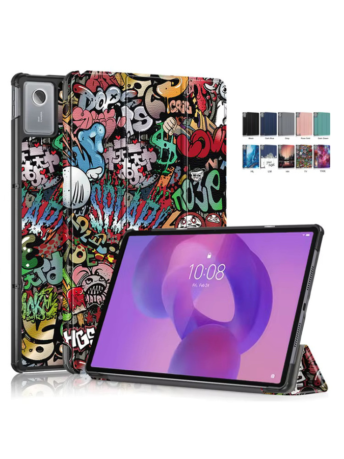 Smart Magnetische Leder Schutzhülle für Lenovo IdeaTab Plus 12,1 Zoll (TB361FU/TB361ZU) in Multicolour - Bild 7