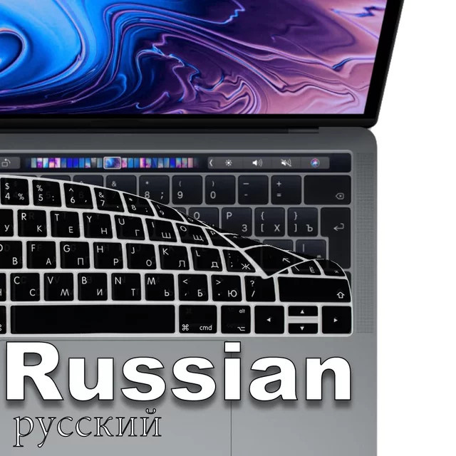 Silikon-Tastaturschutz für Apple MacBook Air 13/12/15/16 Pro Touchbar Modelle A2992 A3113 A2941 A1990 A3114 A2289 A2337 A2141 - Bild 1