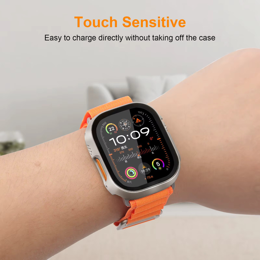 Apple Uhrenarmband Textil/NATO, Schwarz, Unisex - Bild 4