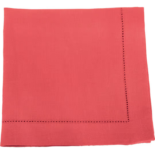 Vieböck Leinenserviette rot einfarbig B: 40,0 cm - Bild 2