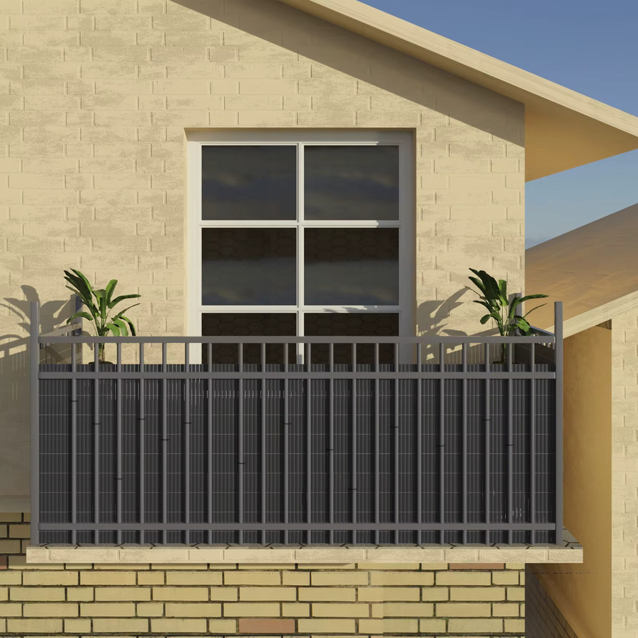 WOLTU Sichtschutzrollo aus PVC in Matt für Balkon und Garten als Windschutz und Gartenzaun - Bild 2
