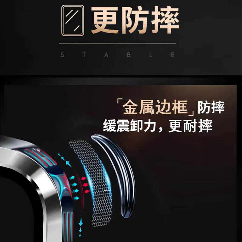 Transparente magnetische Metallschutzhülle für Xiaomi Poco F8 Pro und F8 Ultra mit 360-Grad-Vollabdeckung und Anti-Fall-Schutz - Bild 4