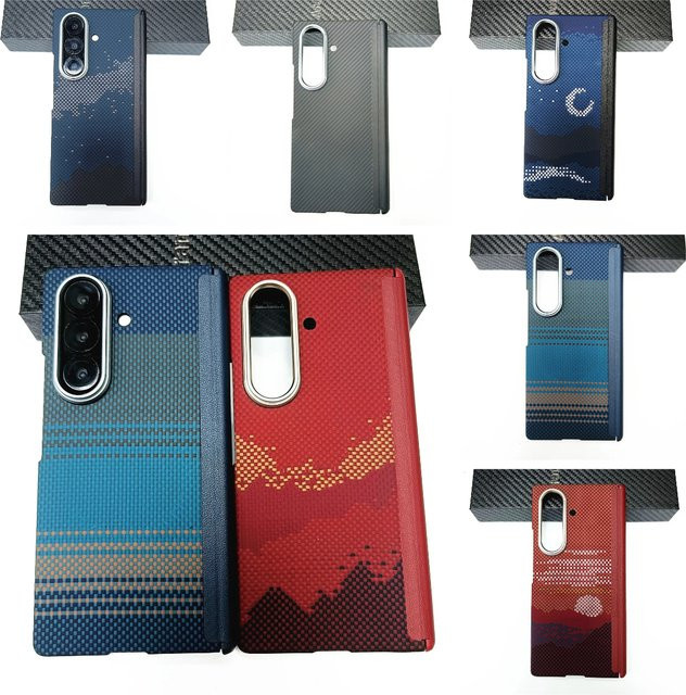 Schlanke Aramid-Carbonfaser-Hülle für Samsung Galaxy Z TriFold Fold 7 mit MagSafe-Kompatibilität und stoßfester Rückseite - Bild 1