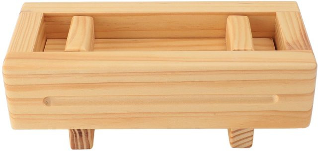 CosyHome Sushi-Pressform aus Holz in Beige, rechteckige Reisrollenform für die Küche und das Restaurant - Bild 1