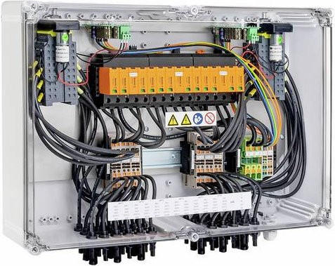 Weidmüller Generatoranschlusskasten PVC DC 2I 1O 6MPP RD SPD1R WM4 11 in Rot und Multicolour - Bild 1