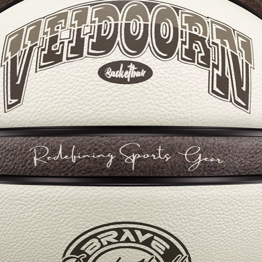Veidoorn Basketball, Braun Beige, Größe 7, Outdoor-Ball - Bild 3
