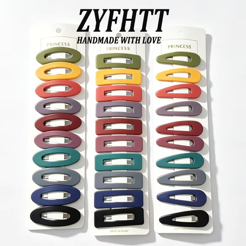 ZYFHTT Haarclip-Set, Matt, Morandi-Farben, 10/50 Stück, Mädchen - Bild 4