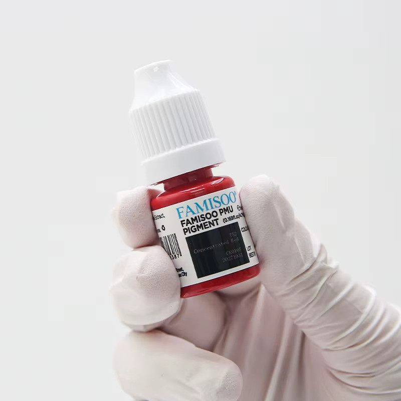 FAMISOO PMU Tattoo Pigmente Lippenfarben, 5 ml, Concentrated Red - Bild 2