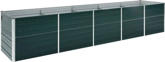 Furnicato Garten-Hochbeet aus verzinktem Stahl in Grün, B/T/H: 400 x 80 x 77 cm - Bild 1