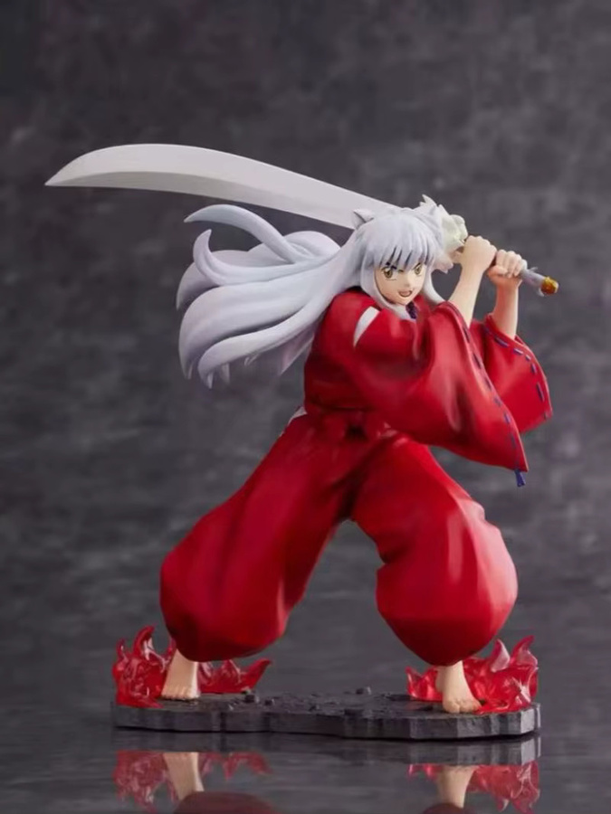FURYU TENITOL Inuyasha Anime Figur Sesshoumaru Higurashi Kagome Sammelmodell in Weiß und Lila - Bild 4