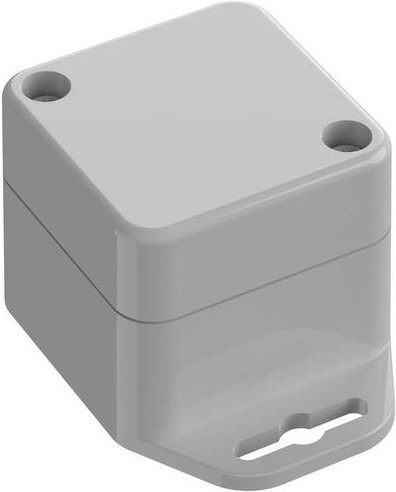 TRU COMPONENTS Flansch-Gehäuse TC-10860360 aus ABS Kunststoff in Lichtgrau, B/T/H: 44,8 x 44,8 x 4,01 cm - Bild 1