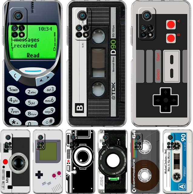 Vintage Band Kamera Gameboy Schutzhülle für Xiaomi und Poco Modelle in Multicolour mit NFC-Unterstützung - Bild 1