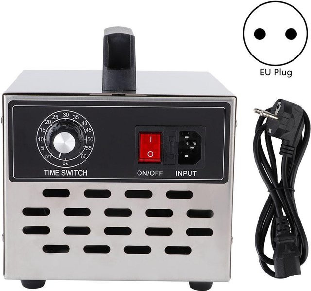 Aimo Ozonisator Luftreiniger mit Zeitschaltuhr aus Edelstahl in Silber, 20g - Bild 1