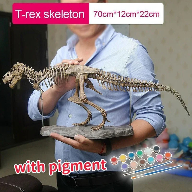 MOQIDODO Dinosaurier-Skelett-Spielzeug, T-Rex-Modell, Simulation - Bild 1