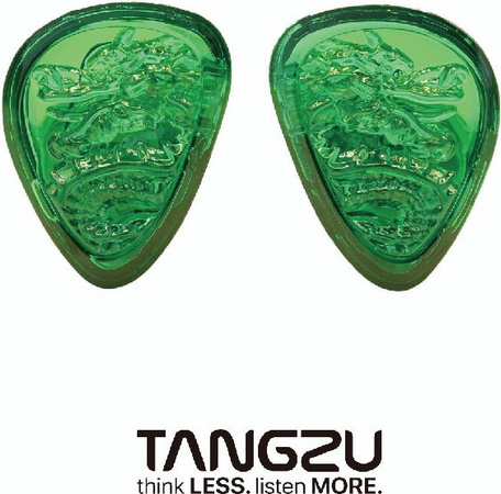 Tangzu Waner SG 2 Jade Dragon Edition In-Ear Kopfhörer mit 10mm PET Single Dynamic Driver in Grün inklusive Silikon-Aufbewahrungstasche und Sancai Wide Bore