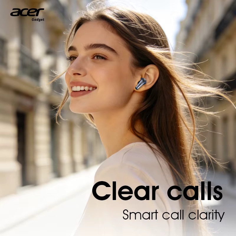 Acer Ohr554 Kabellose Bluetooth-Kopfhörer mit Semi-In-Ear-Design, 3D-Surround-Sound und intelligenter Geräuschunterdrückung - Bild 3