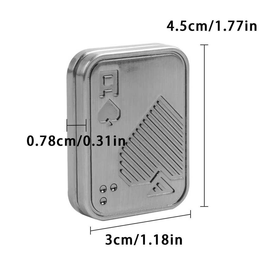 Koogeelife Poker Push Card Magnetischer Metall Poker Slider - Bild 3