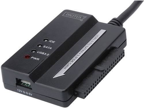 Digitus Festplatten-Adapter USB 3.2 Gen 1 auf IDE und SATA in Schwarz - Bild 1