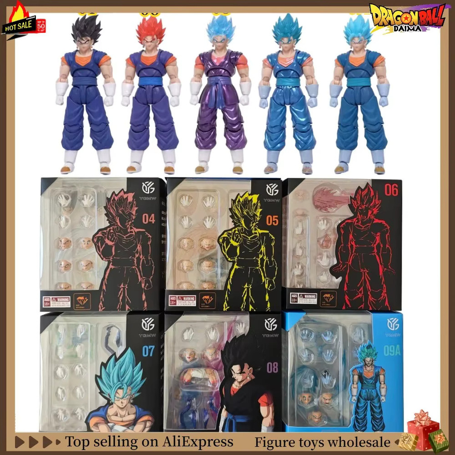 Bandai Dragon Ball SHF Super Saiyan SSJ Vegito Goku Vegeta Actionfigur - Bild 2