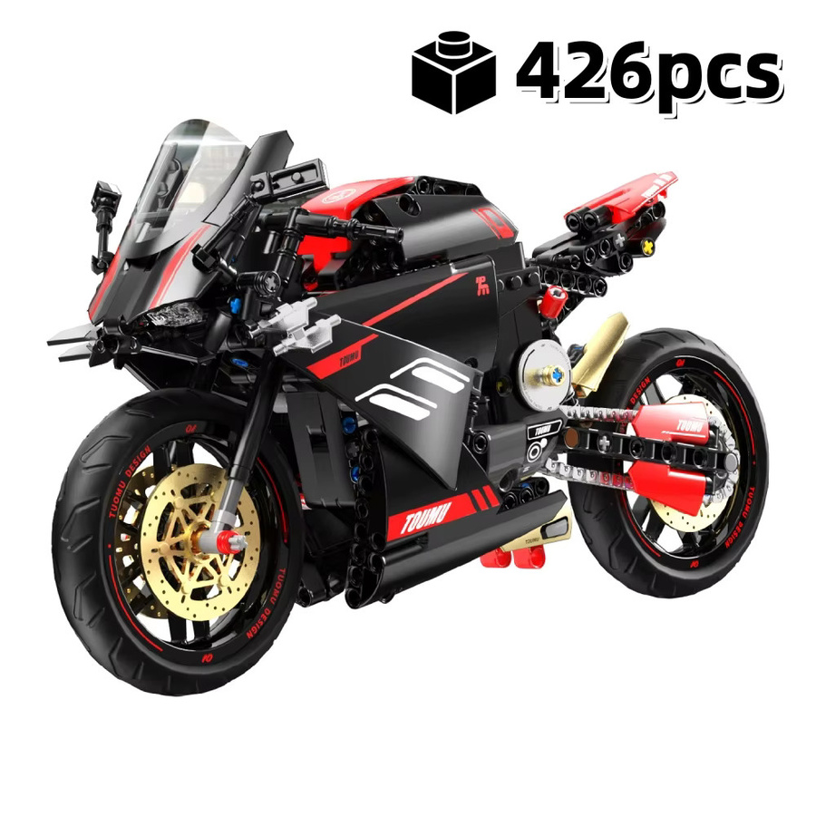 yaafun Technisches Rennmotorrad-Bausteinmodell, 426 Teile - Bild 2
