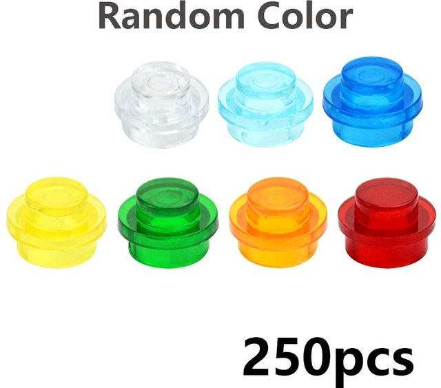 Wucifang Bags MOC Bausteine Rund 1x1 Punkt, Nachfüllpack, 250-teiliges Set, ab 6 Jahren - Bild 1
